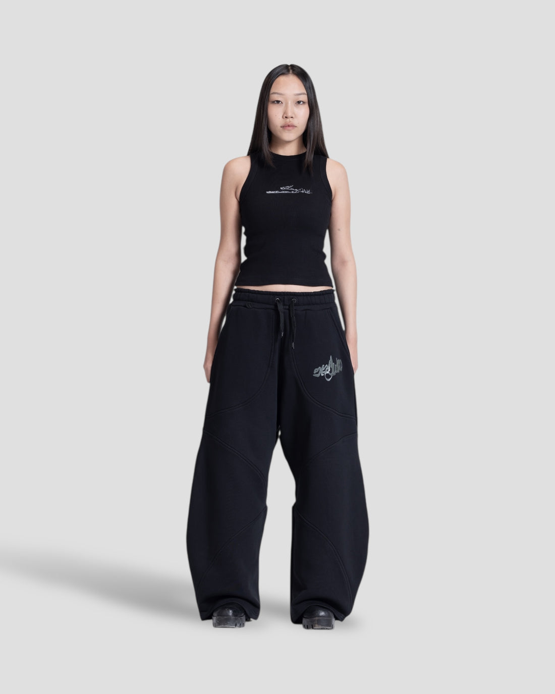 DEMENTE BLACK NUMERALS TANK TOP
