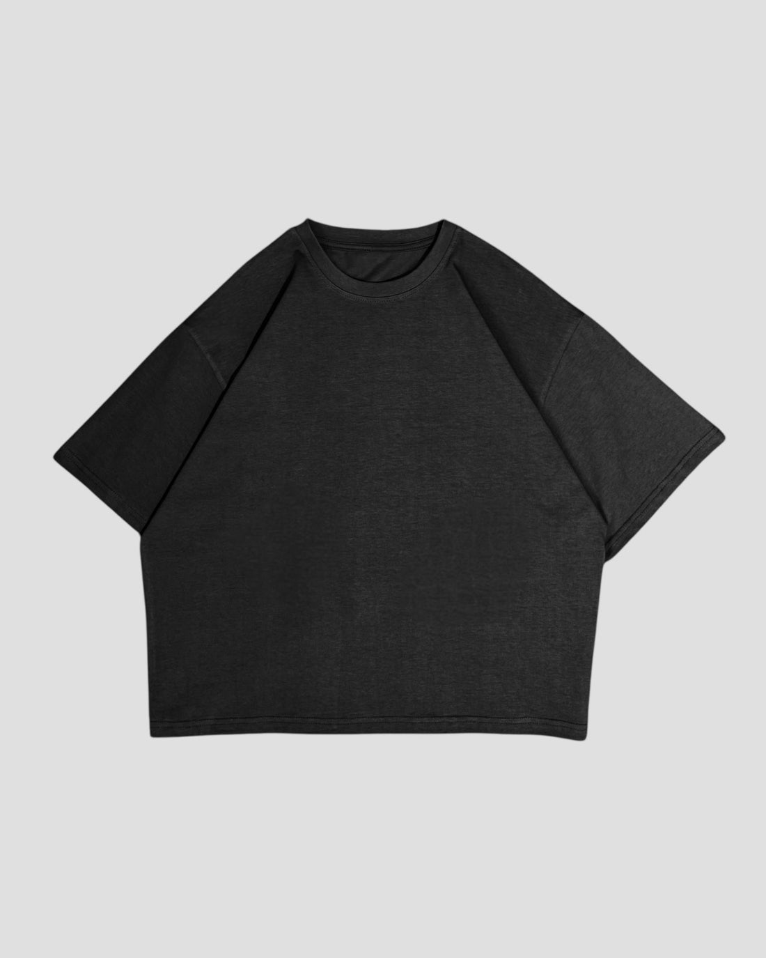 The Perfect Blank Black Boxy Tshirt V1