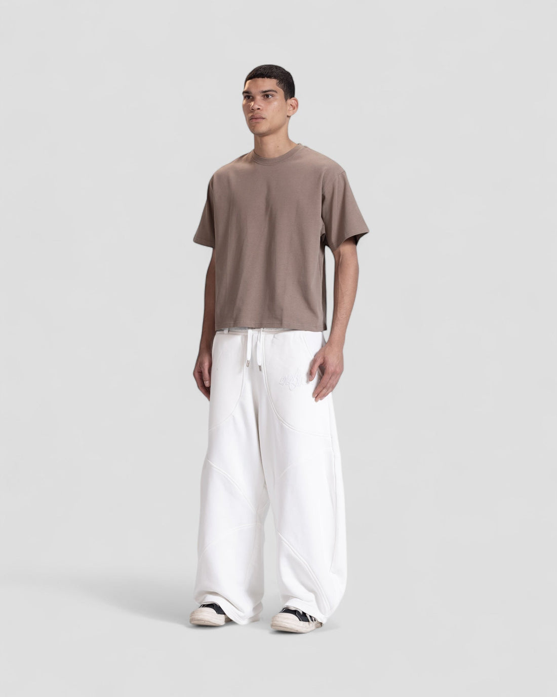 The Perfect Blank Brown Boxy Tshirt V1