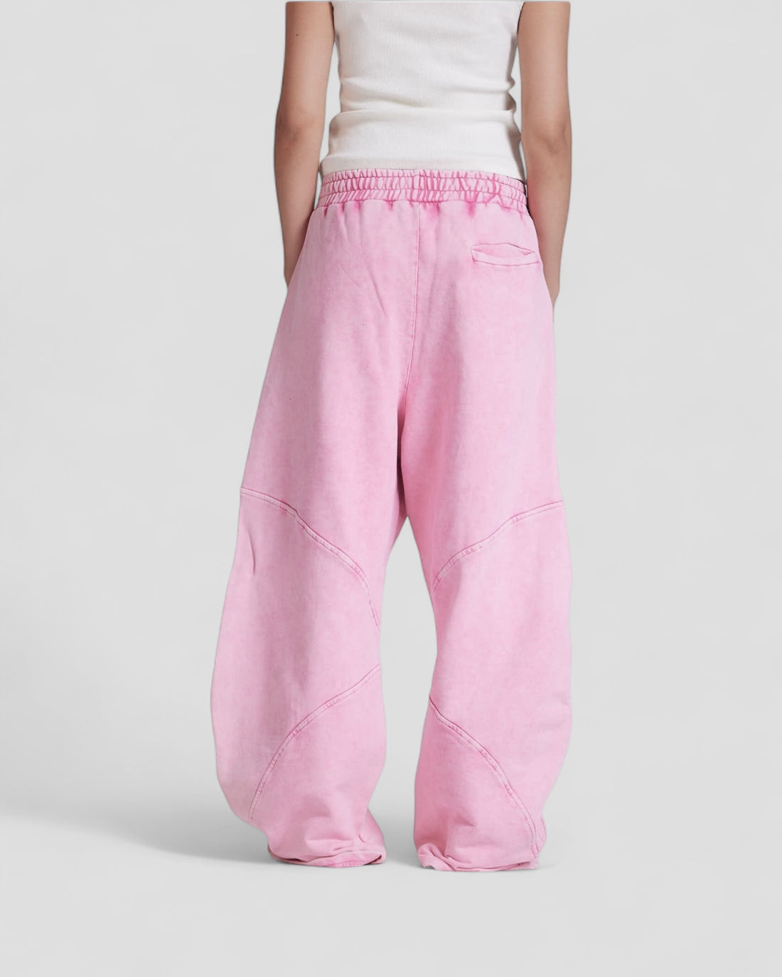 DEMENTE PINK WASHED SWEATPANTS