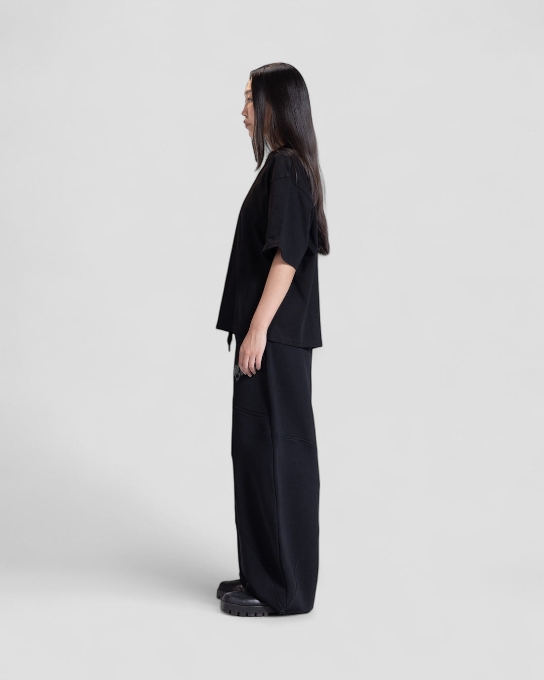 The Perfect Blank Black Boxy Tshirt V1