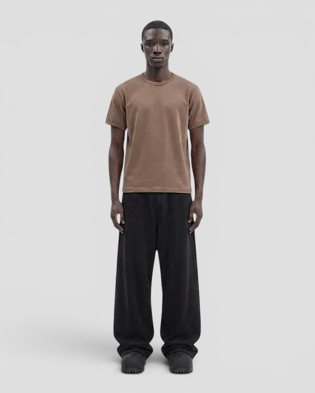 Luis Regular Blank Chestnut Brown Tee V2