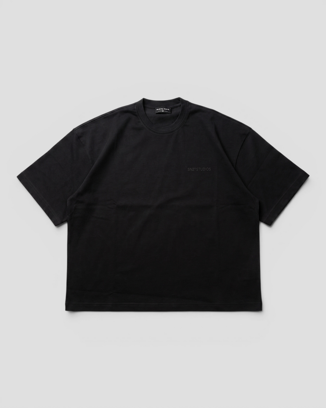 LOGO BLACK OVERSIZED TEE