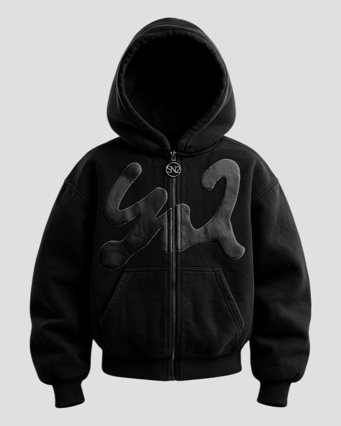 DEMENTE BLACK ON BLACK ZIPUP JACKET (9704493842707)