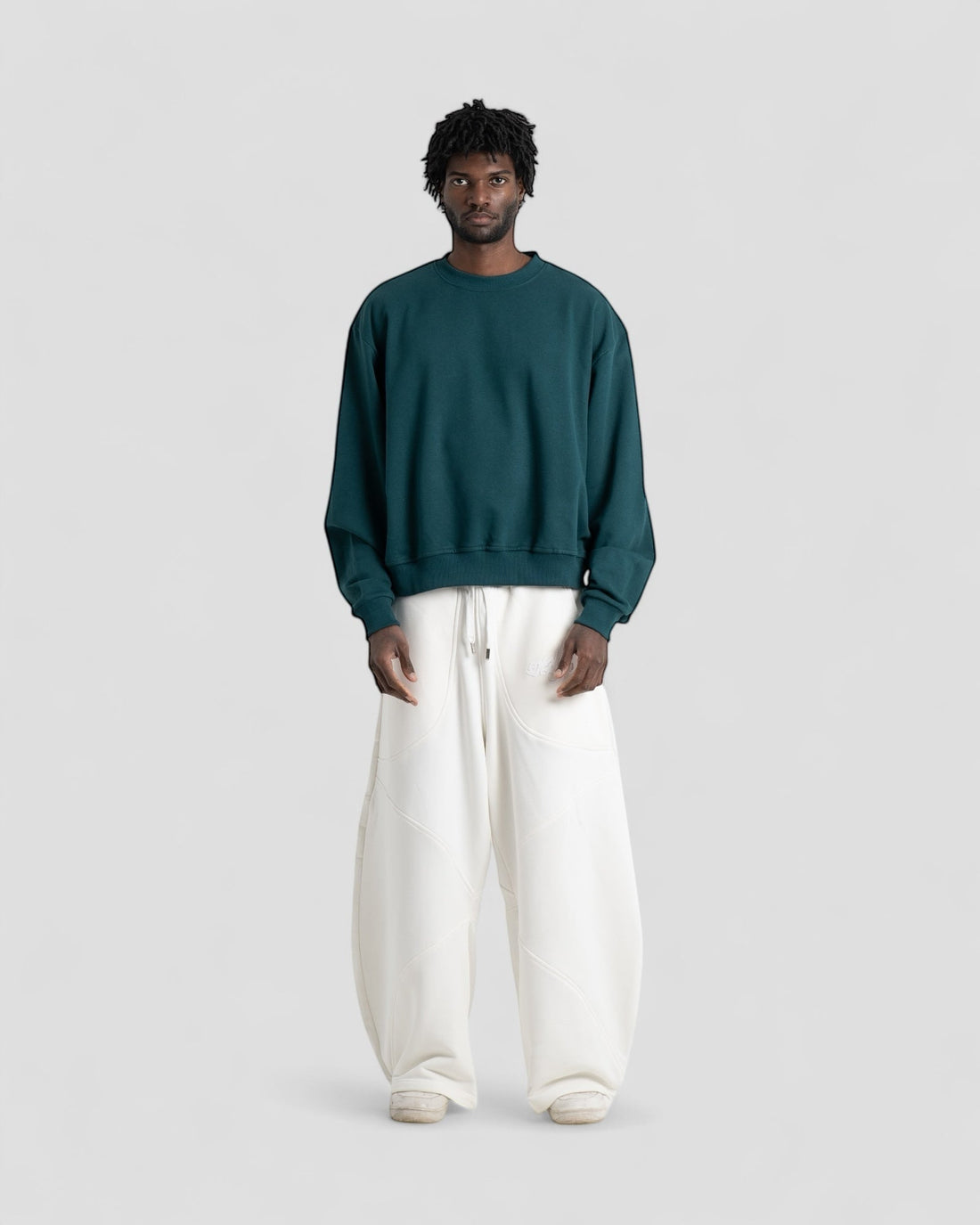 The Perfect Blank Dark Teal Crewneck