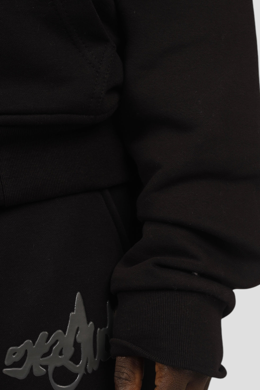 The Perfect Blank Black Zipup Jacket ‎