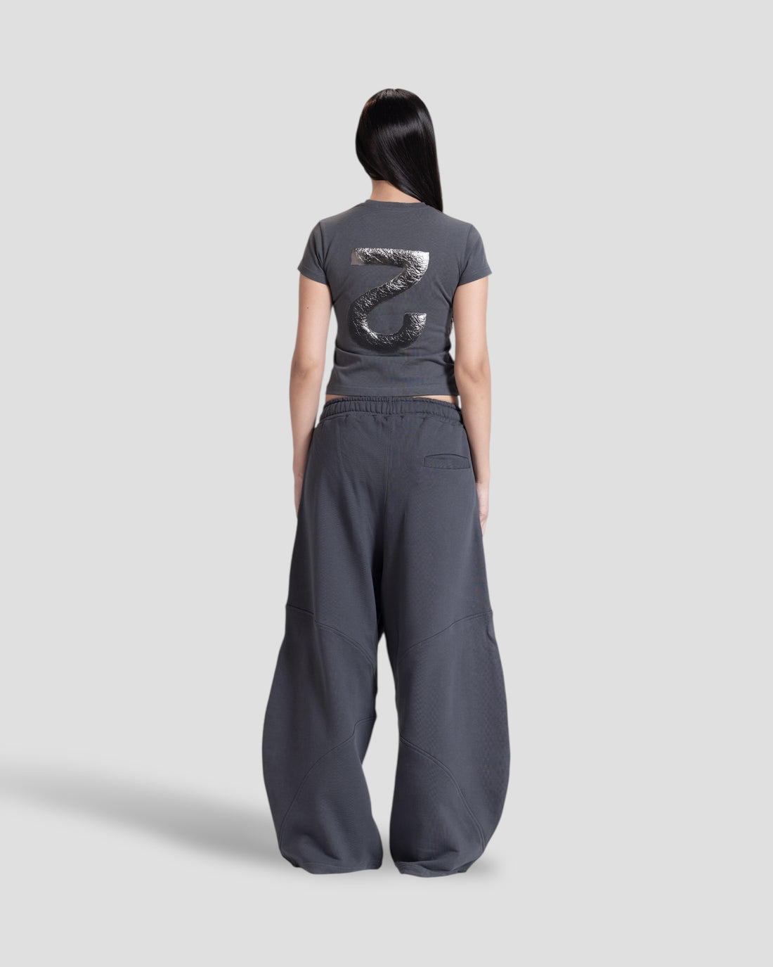 DEMENTE GREY REVERSED 2 BABY TEE