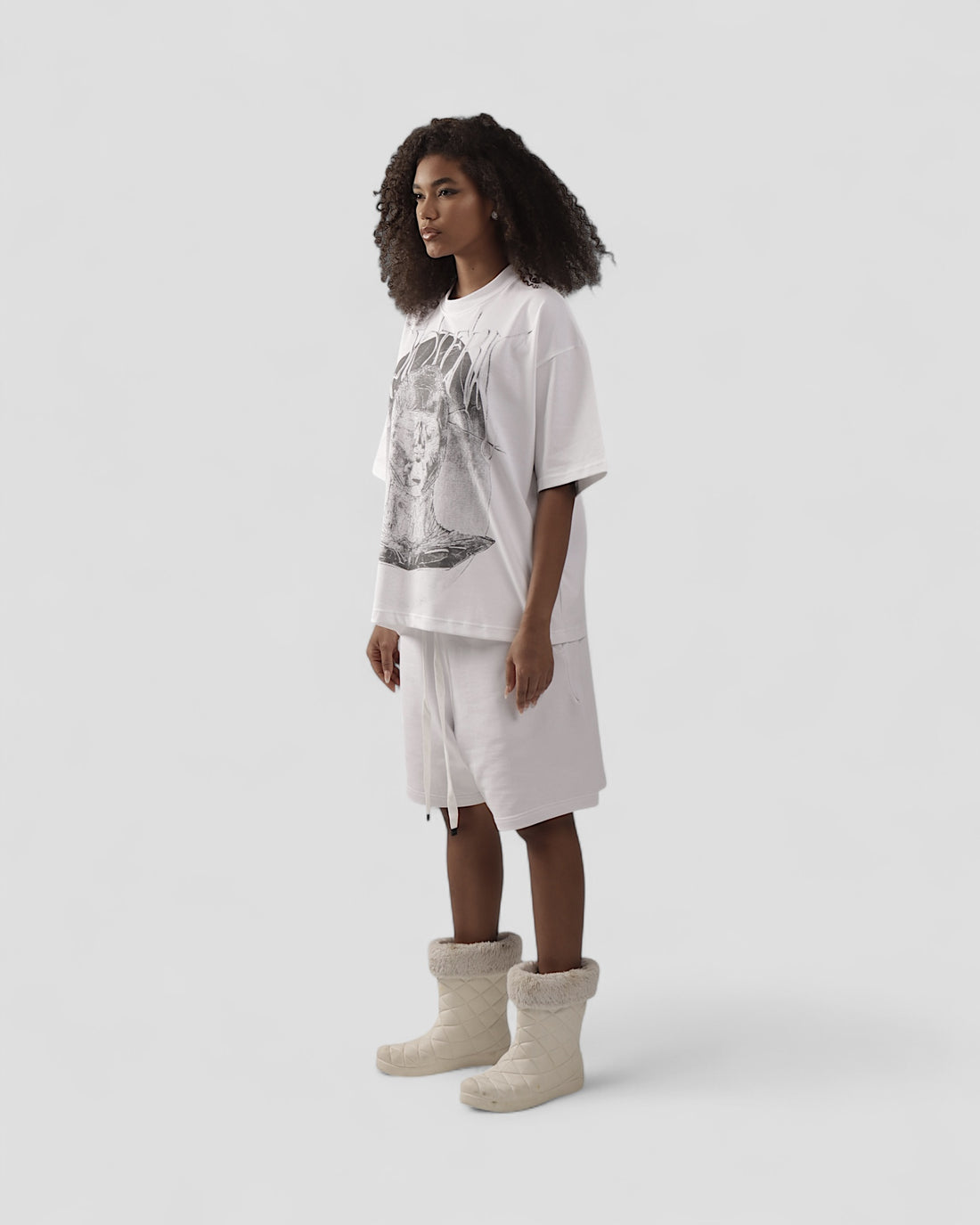 ESOTERIC WHITE BOXY TEE
