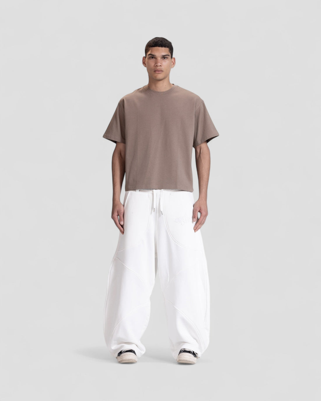 The Perfect Blank Brown Boxy Tshirt V1