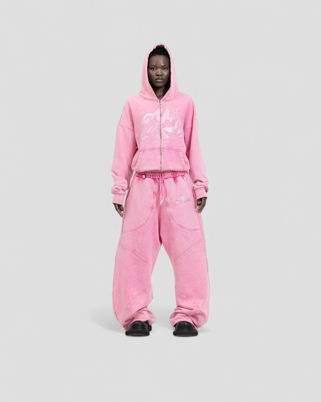 DEMENTE WASHED PINK ZIPUP JACKET (10156822921491)