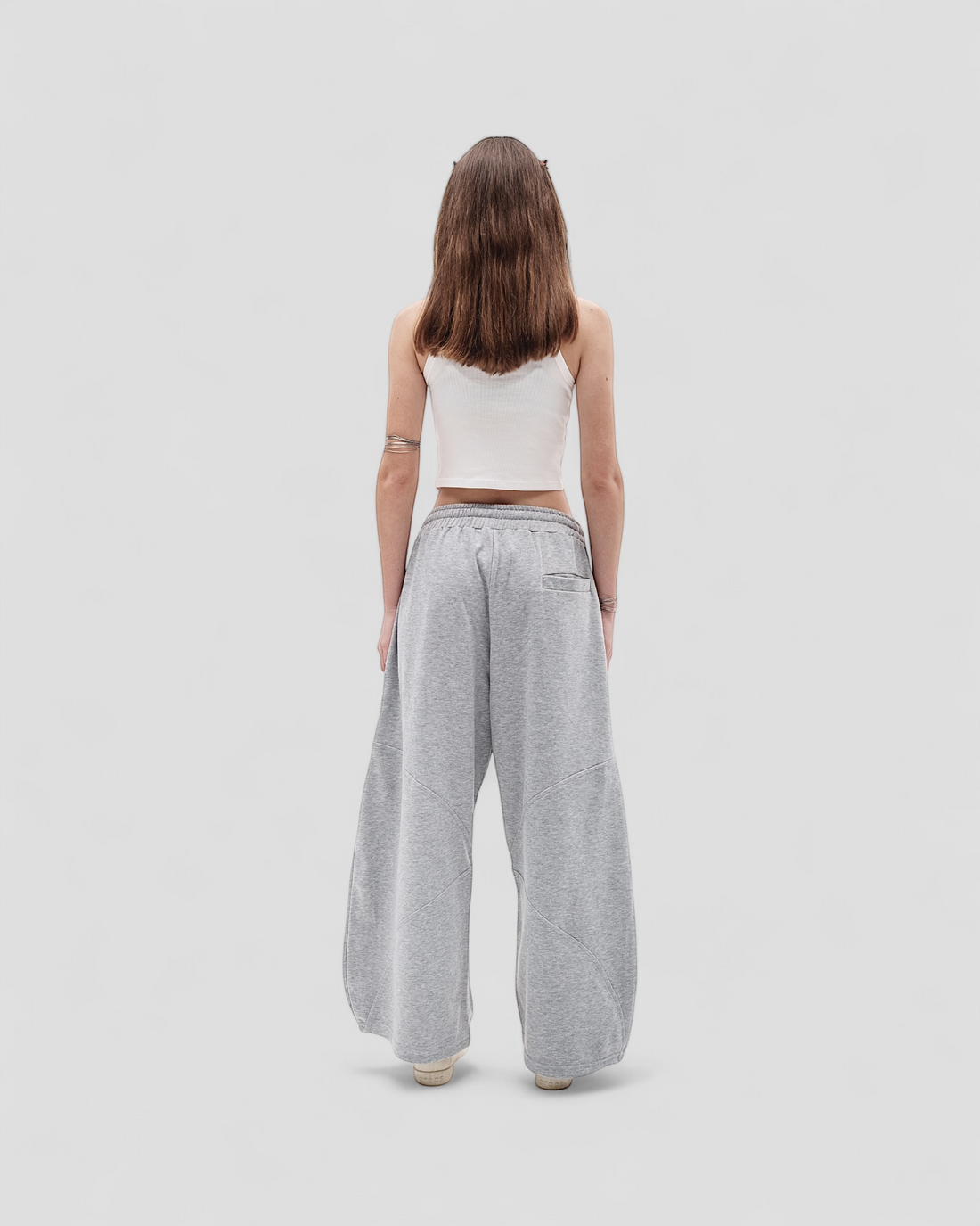 DEMENTE LIGHT GREY SWEATPANTS (PREORDER)