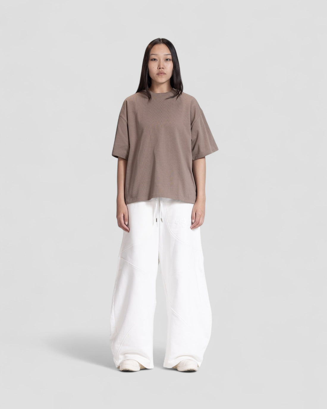 The Perfect Blank Brown Boxy Tshirt V1