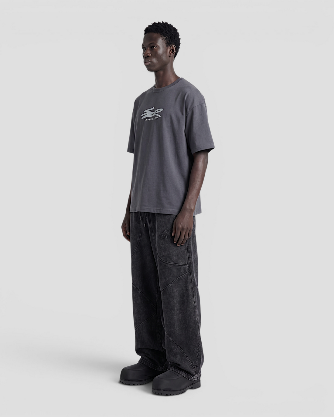 FLOTANTE GREY OVERSIZED TEE
