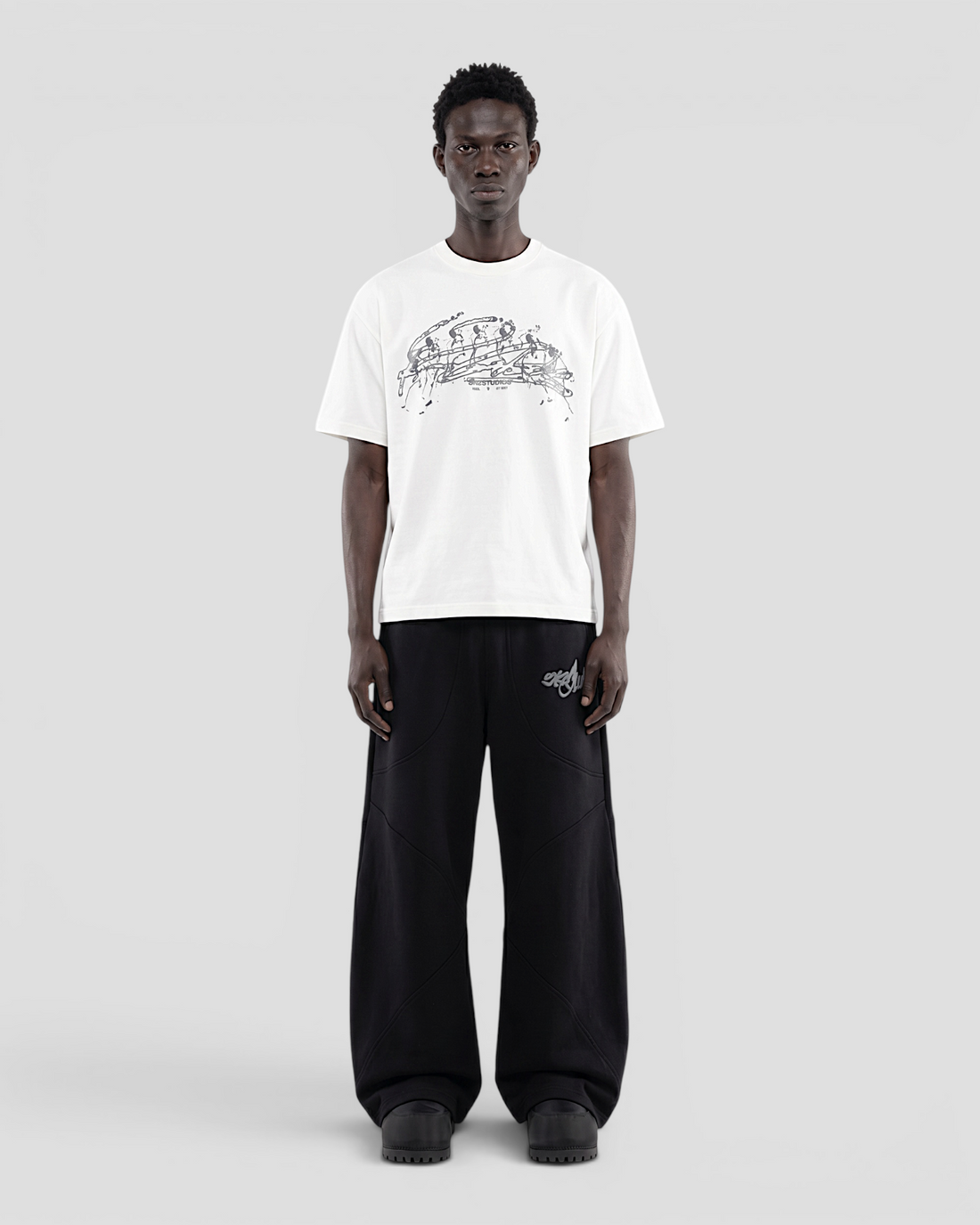 VISCOSO WHITE OVERSIZED TEE