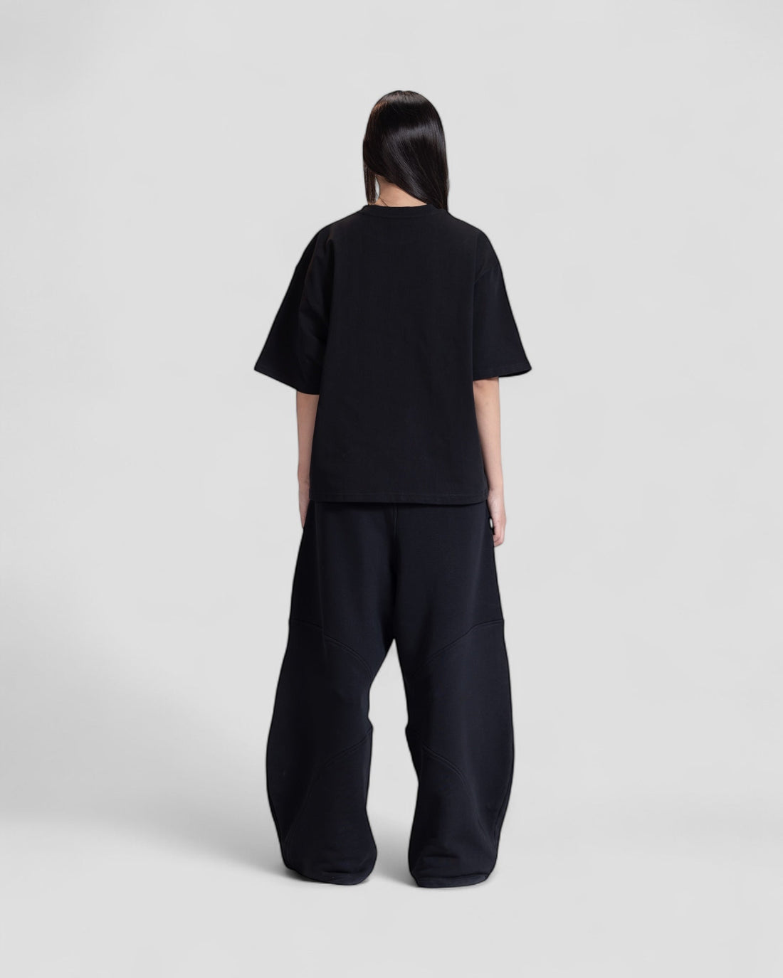 The Perfect Blank Black Boxy Tshirt V1