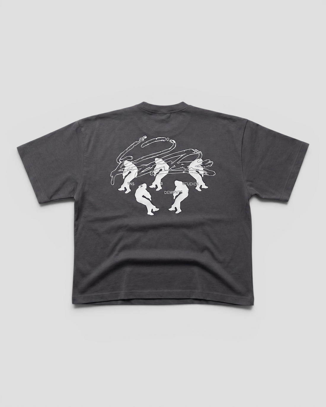 FLOTANTE GREY OVERSIZED TEE
