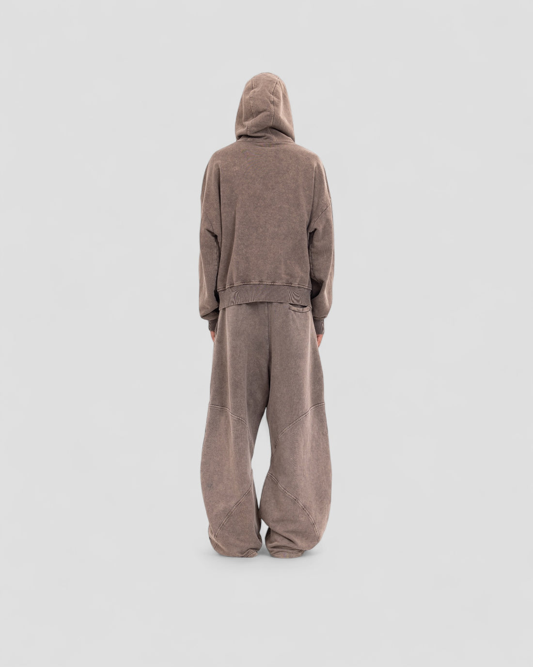 DEMENTE WASHED BROWN ZIPUP JACKET (10156809027859)