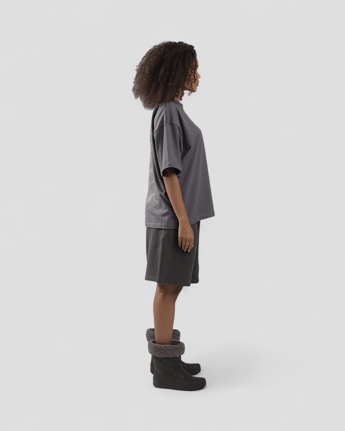 VISCERAL GREY BOXY TEE