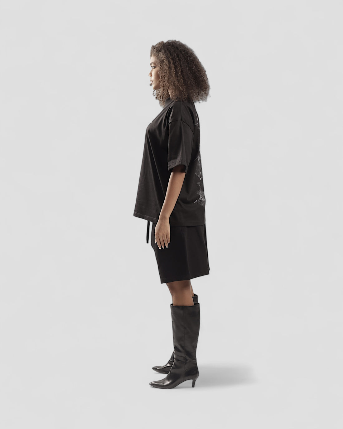 VISCERAL BLACK BOXY TEE