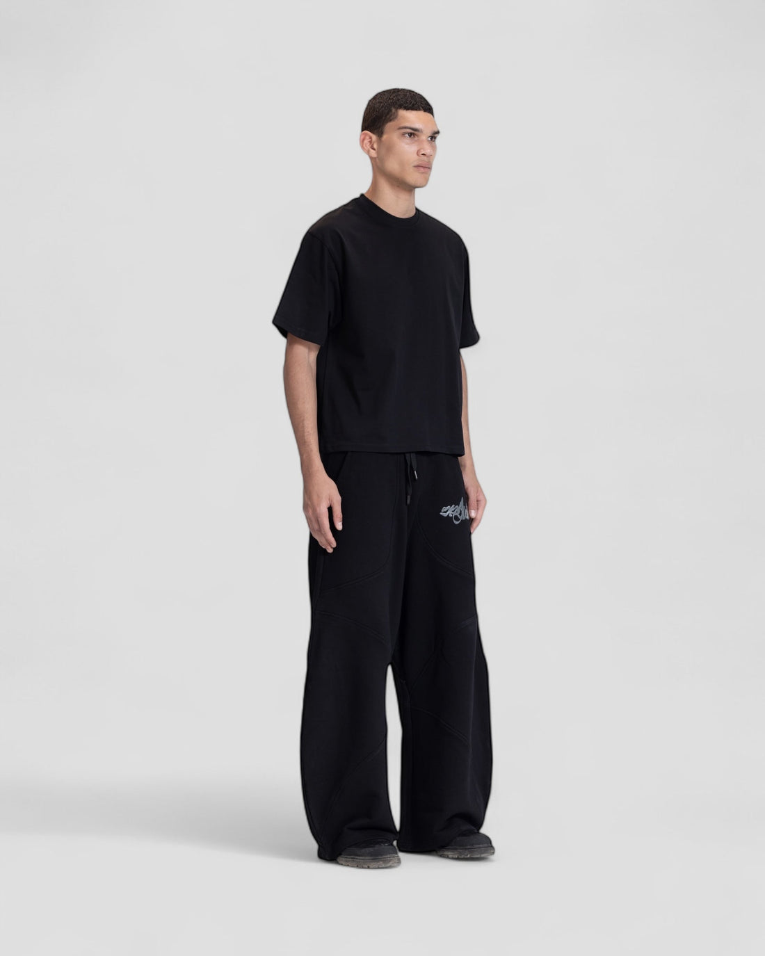 The Perfect Blank Black Boxy Tshirt V1
