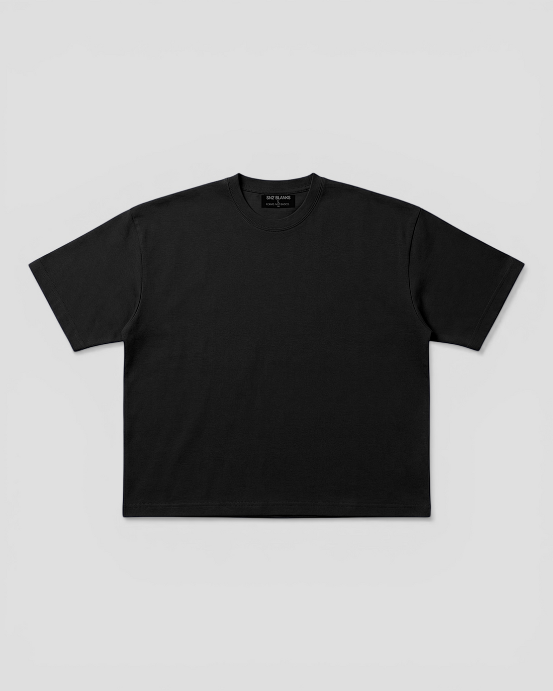 Norte Oversized Blank Black Tee V2