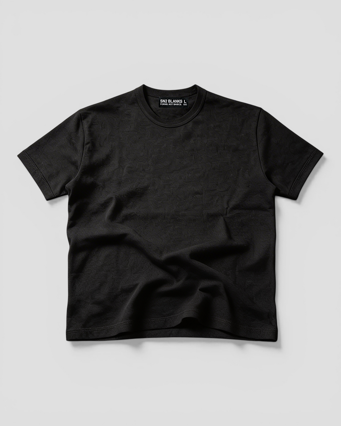 Luis Regular Blank Black Tee V2