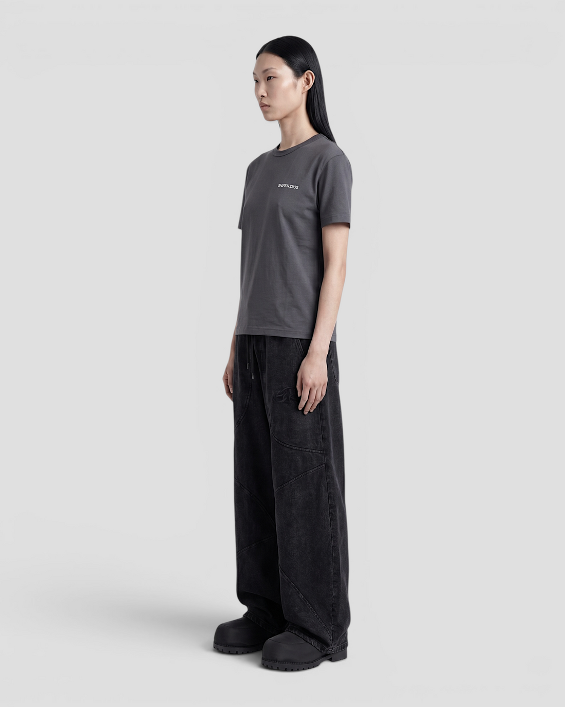 LOGO GREY REGULAR TEE
