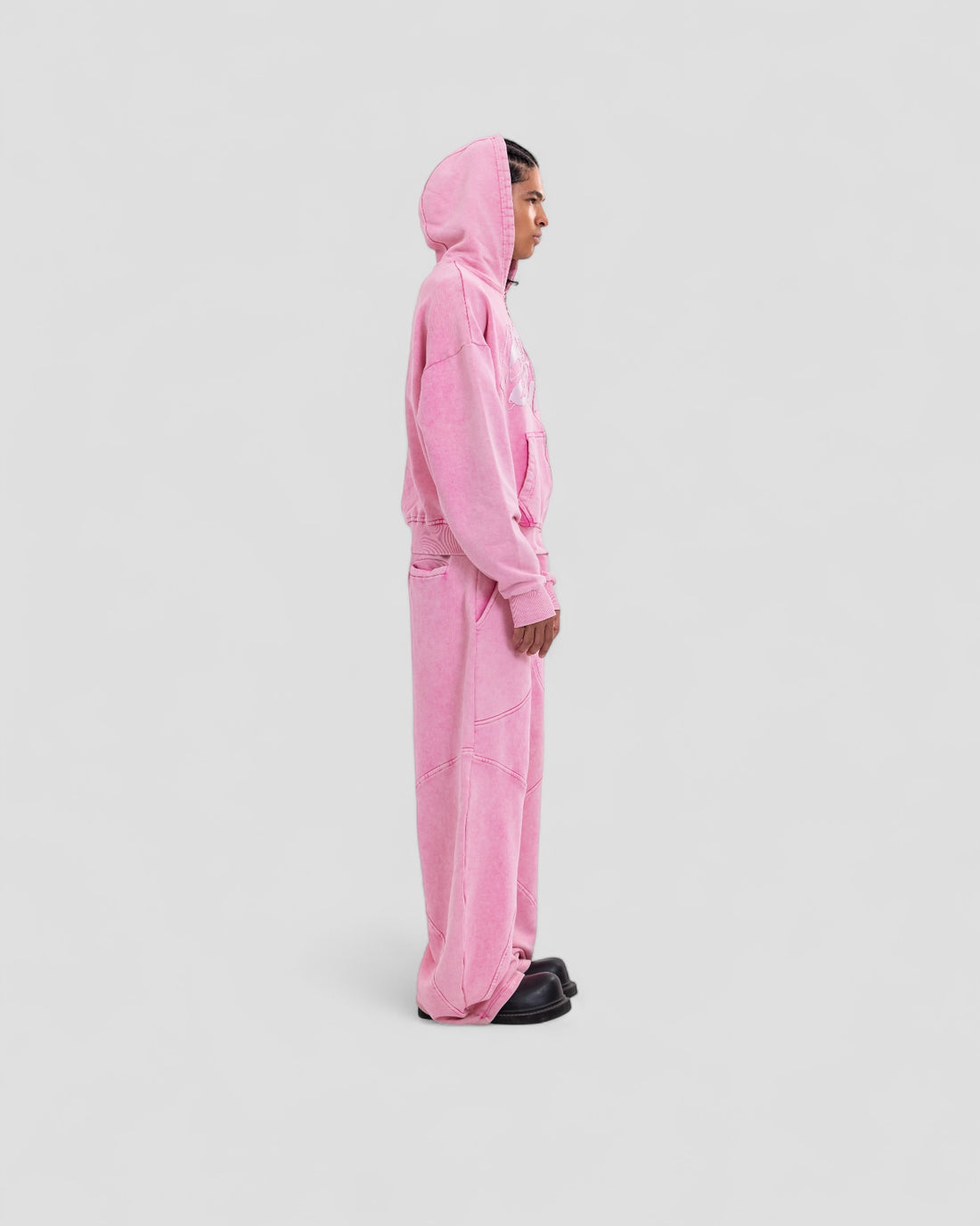 DEMENTE WASHED PINK ZIPUP JACKET (10156822921491)