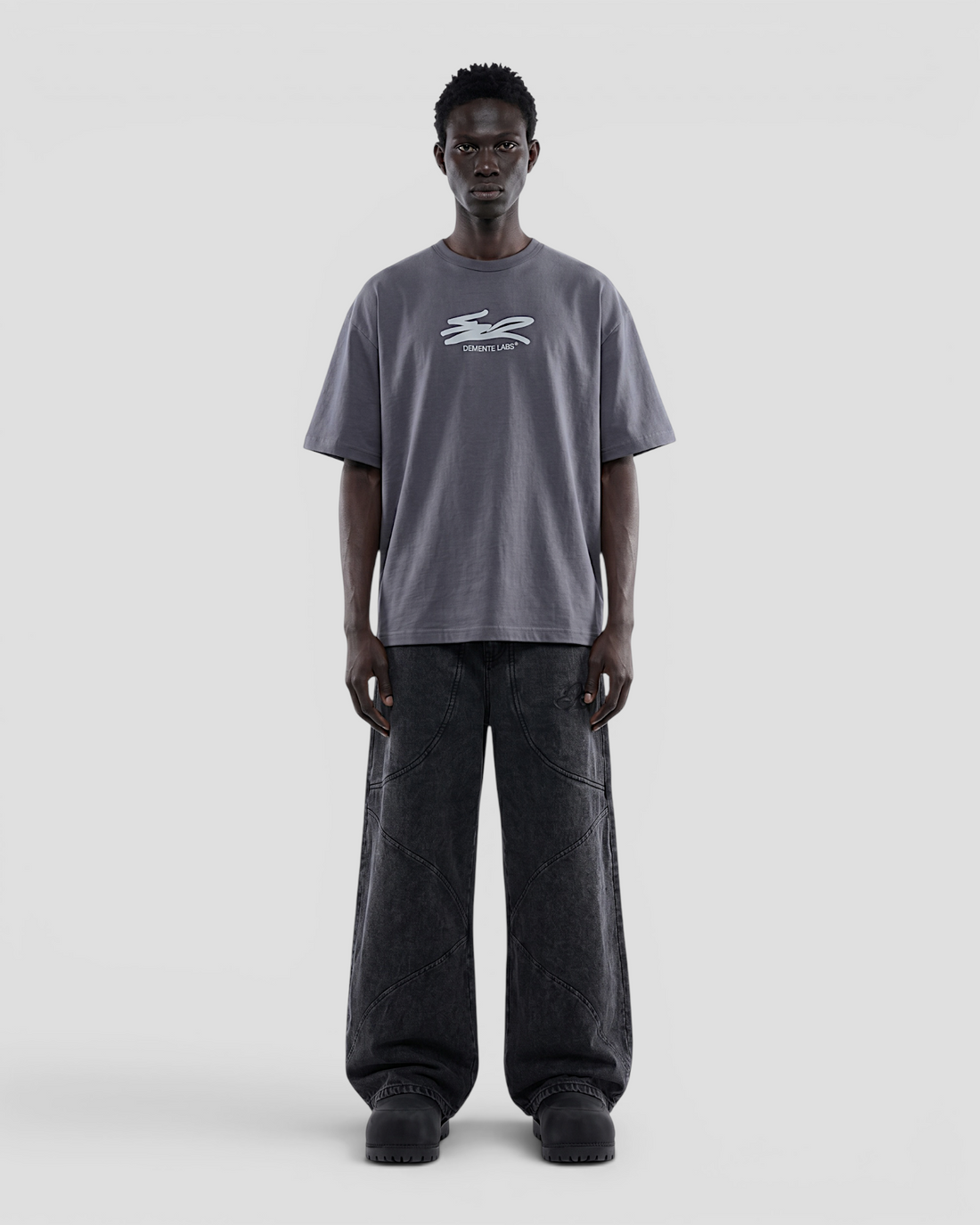 FLOTANTE GREY OVERSIZED TEE