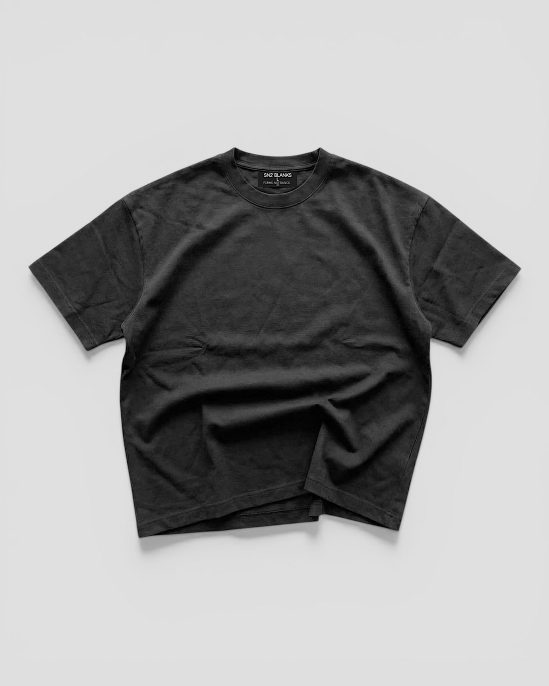 Norte Oversized Blank Black Tee V2