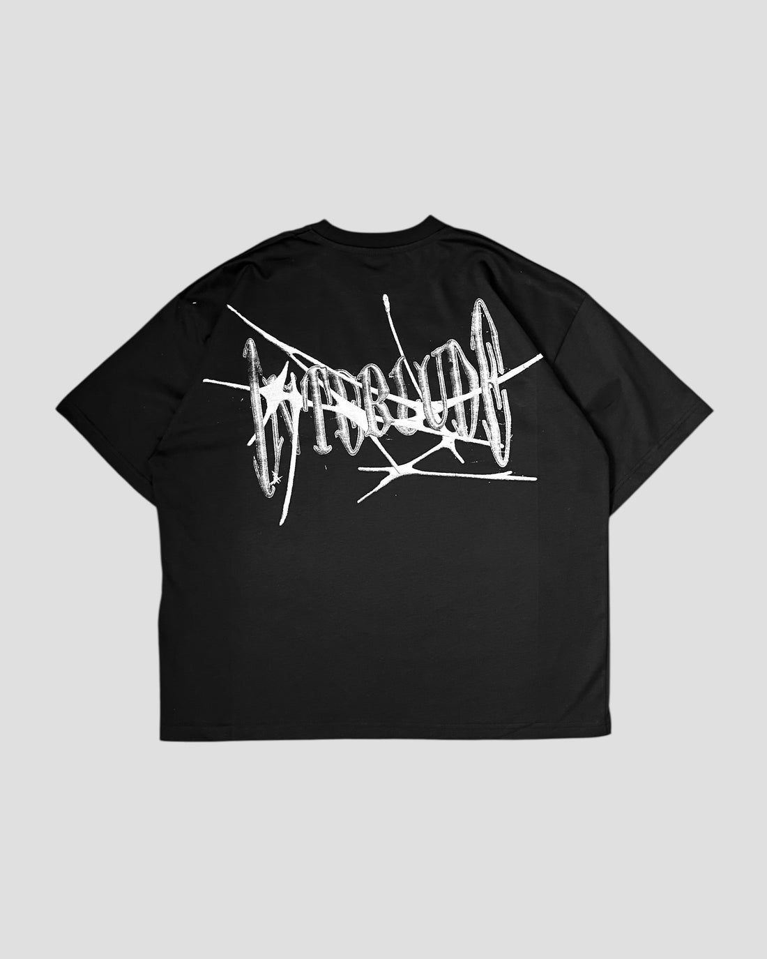 INTERLUDE BLACK BOXY TEE (10019782033683)