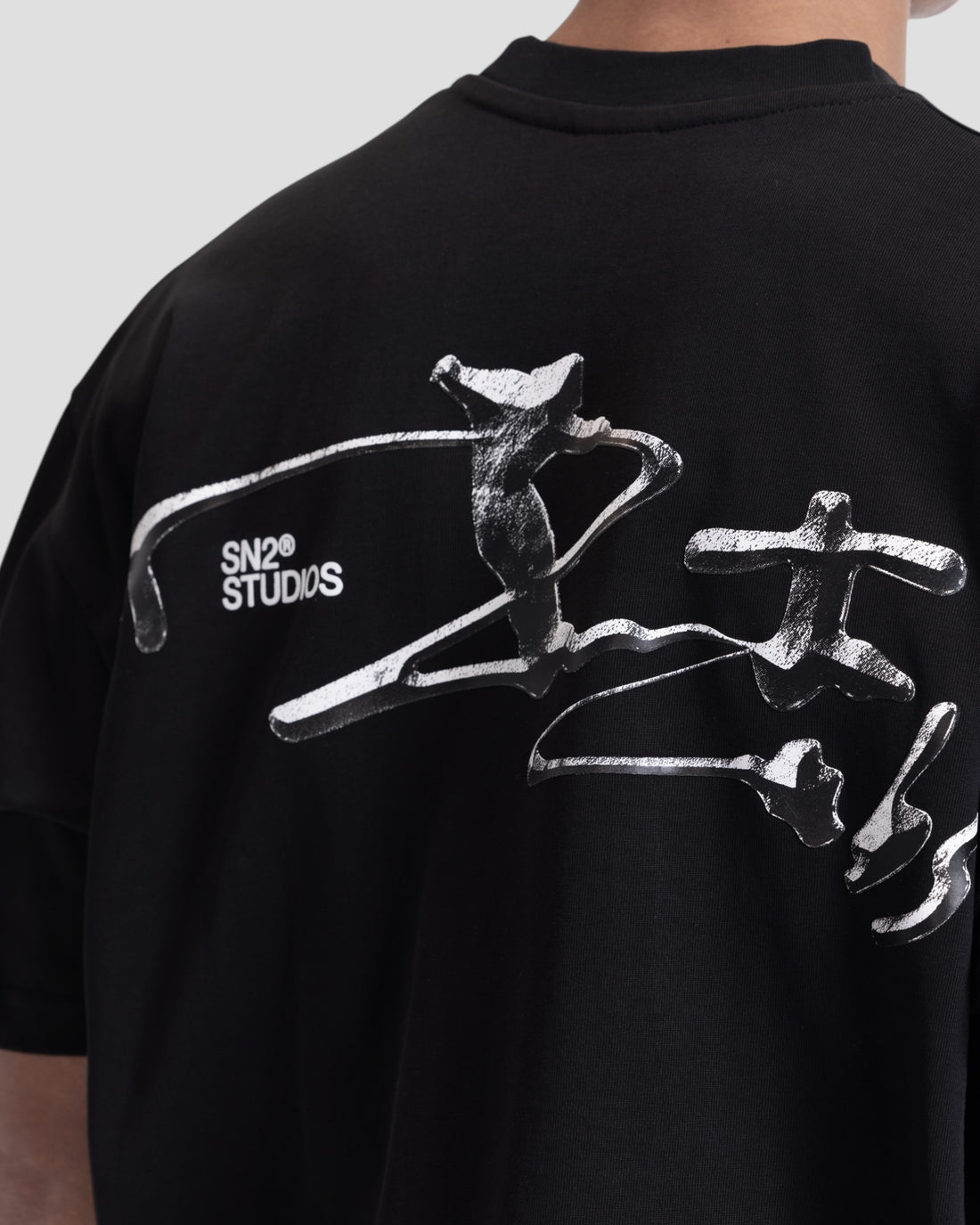 DEMENTE BLACK STONE BOXY TEE