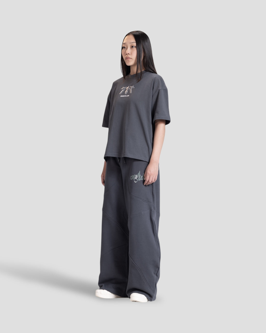 DEMENTE GREY STONE BOXY TEE