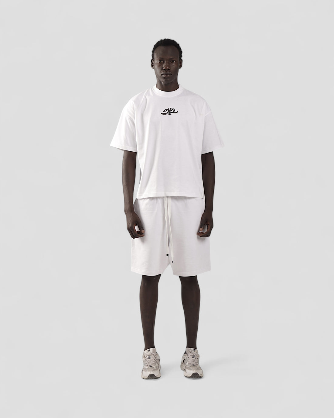 DEMENTE WHITE SILK-PUFF BOXY TEE