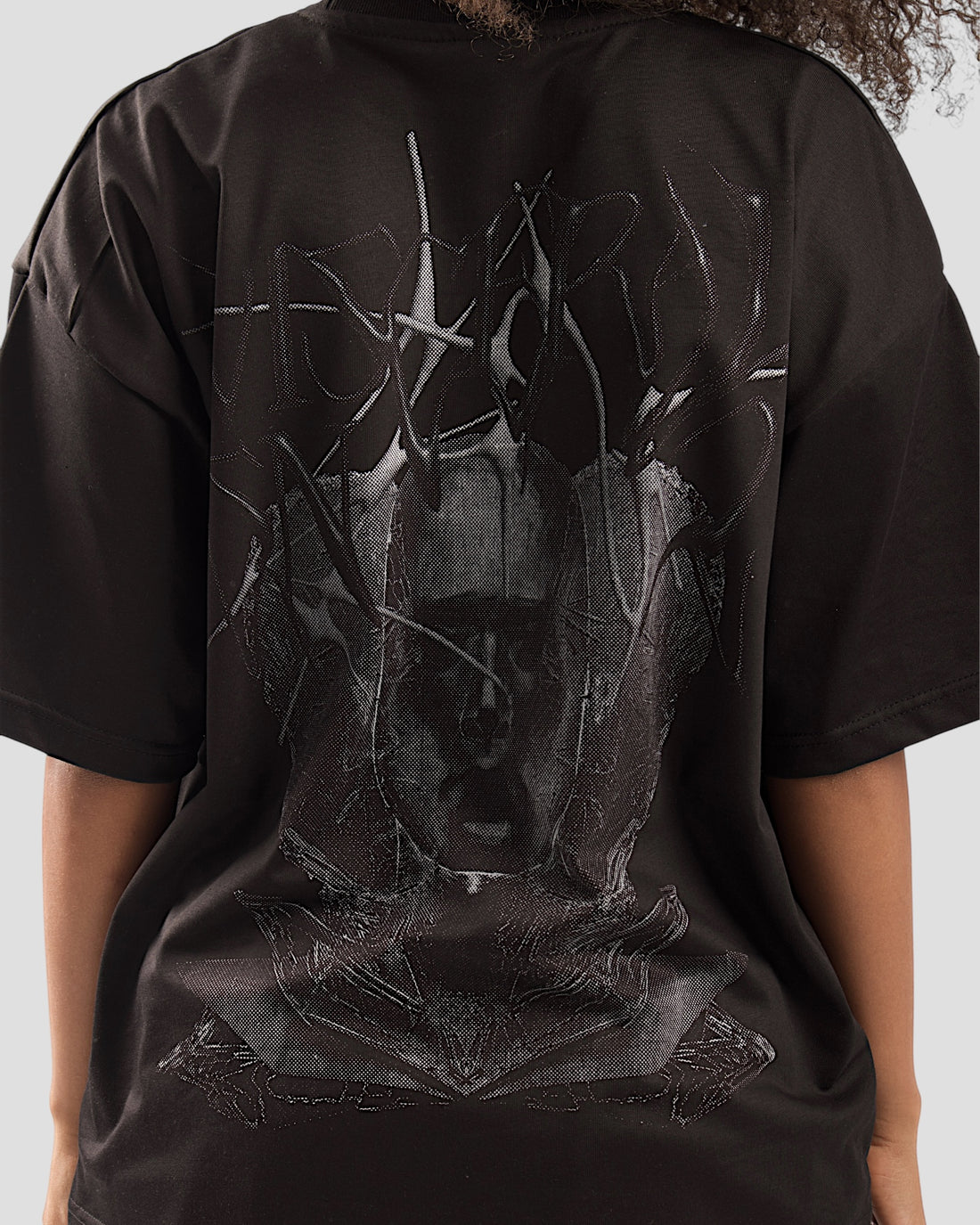 VISCERAL BLACK BOXY TEE