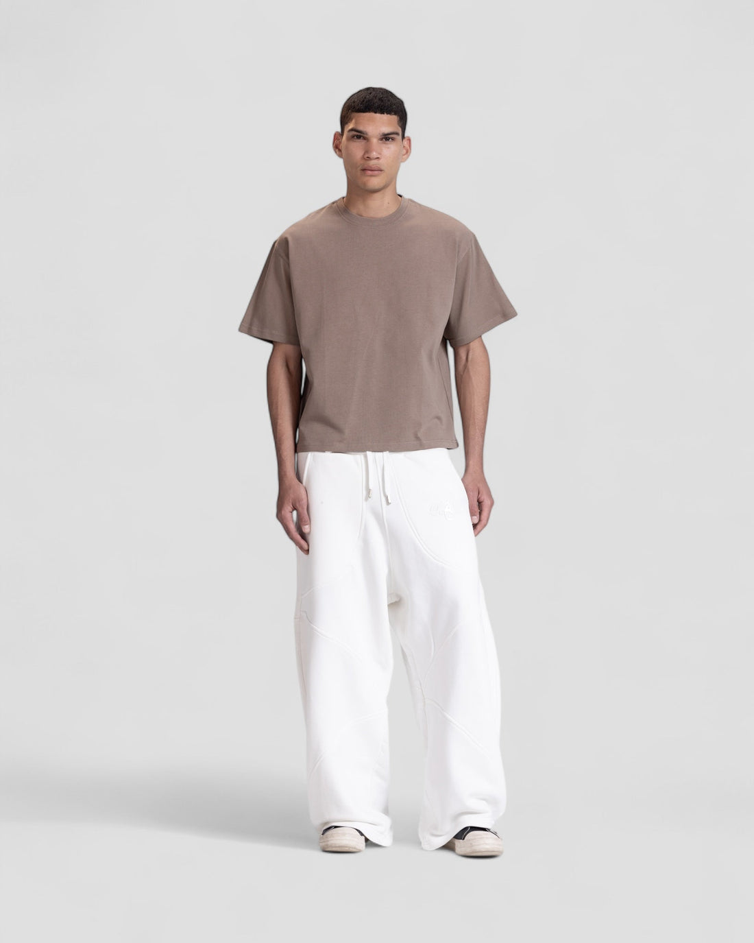 The Perfect Blank Brown Boxy Tshirt V1