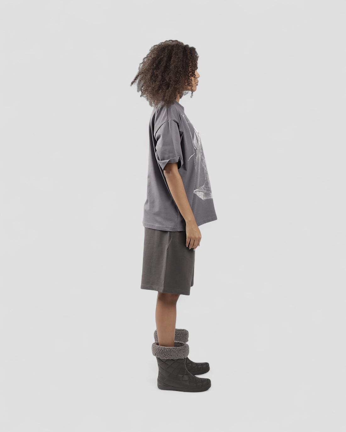 ESOTERIC GREY BOXY TEE