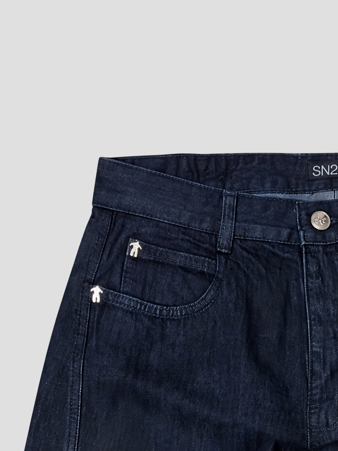 DEMENTE RAW DENIM BARREL CURVED OVERSIZED JEANS