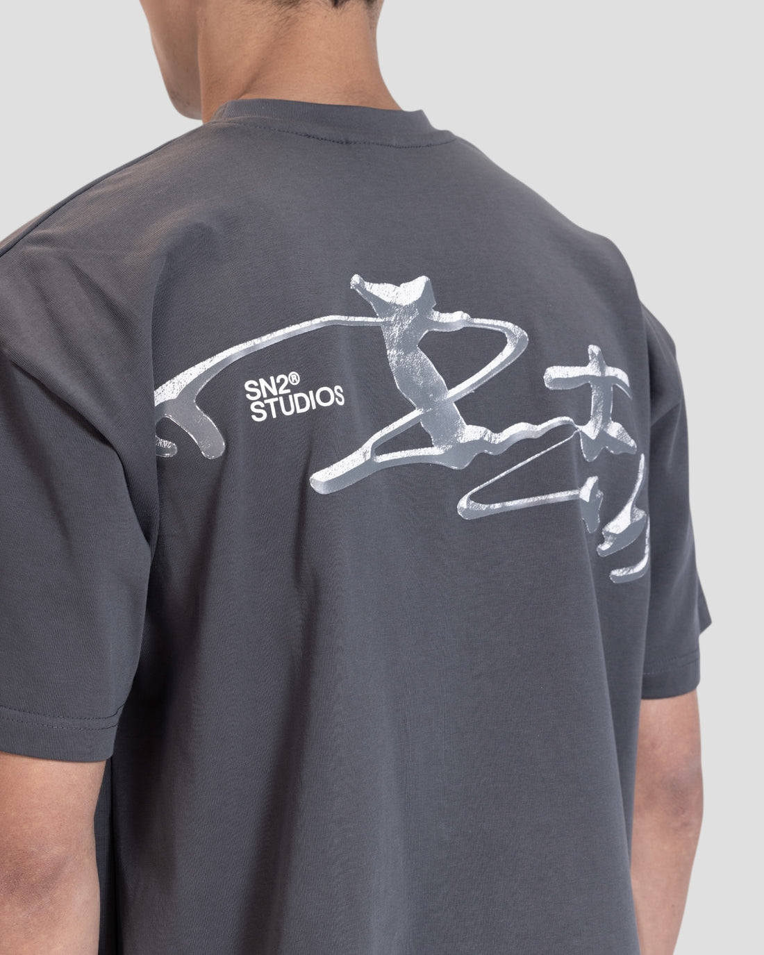 DEMENTE GREY STONE BOXY TEE