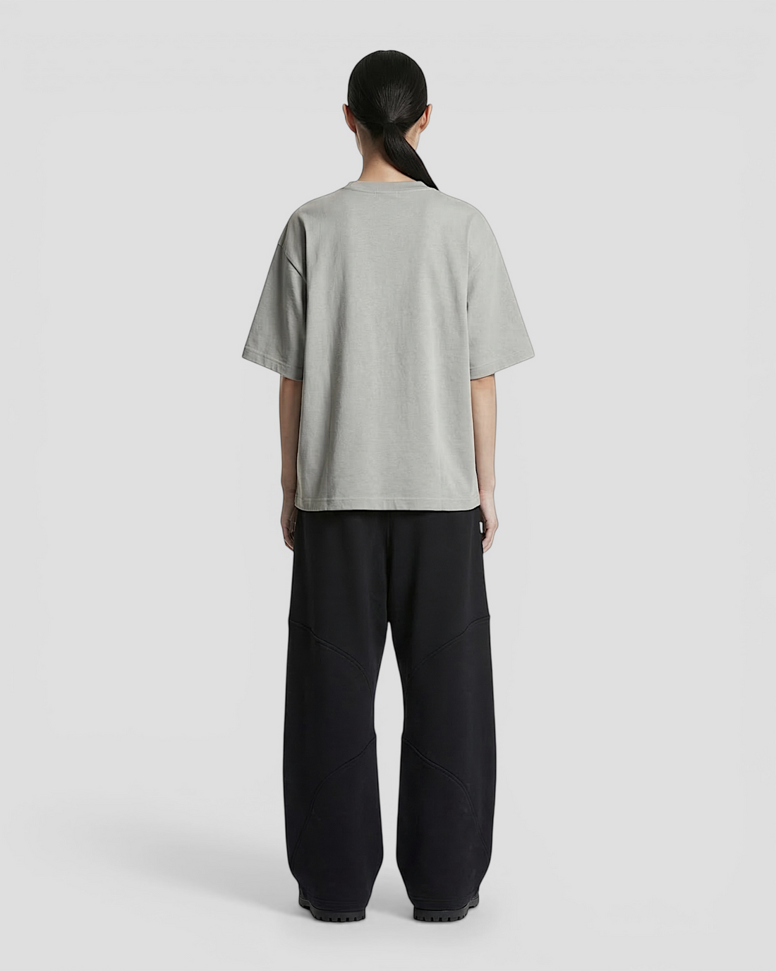 Norte Oversized Blank Light Grey Tee V2