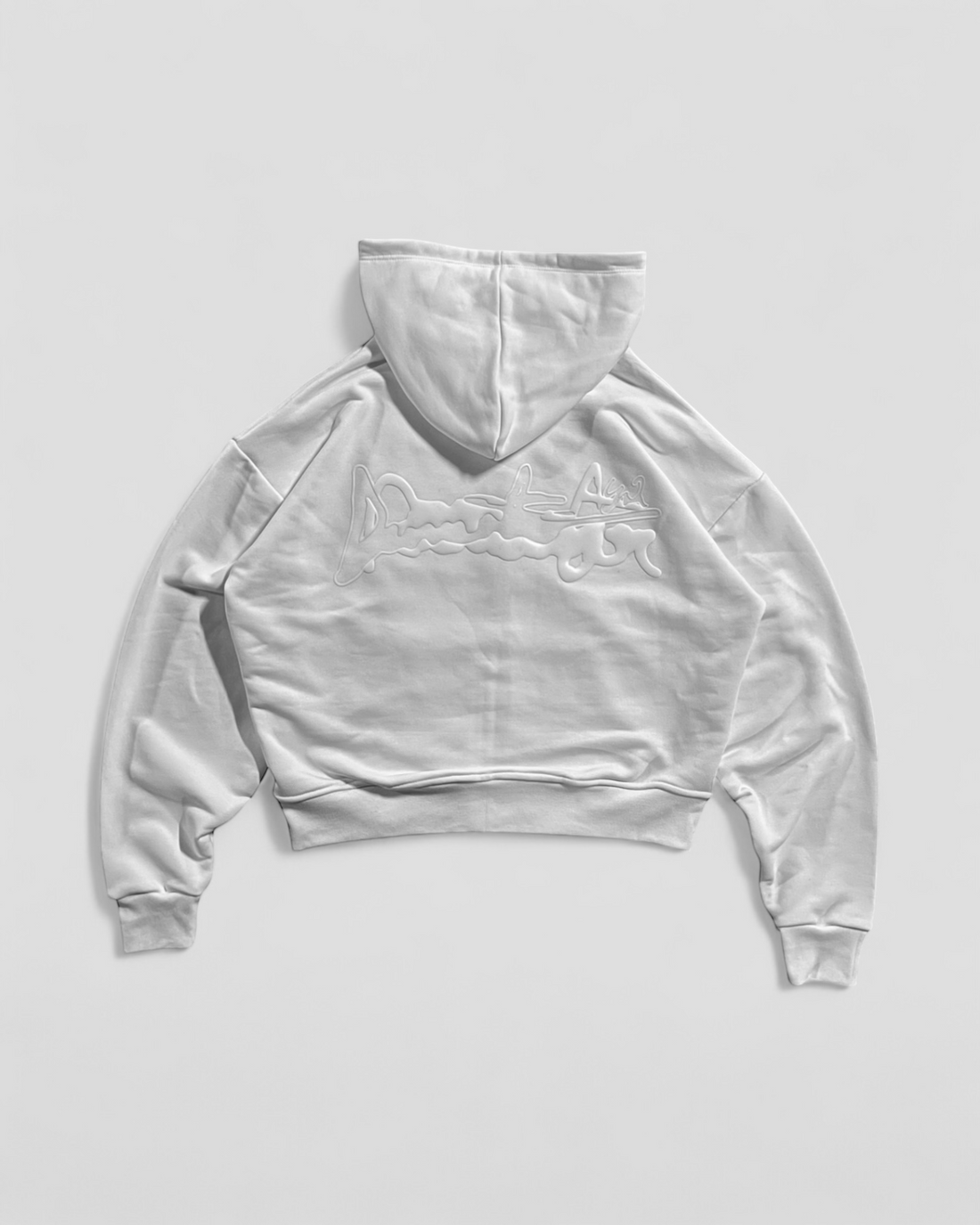 DEMENTE WHITE ON WHITE ZIPUP JACKET (PREORDER)