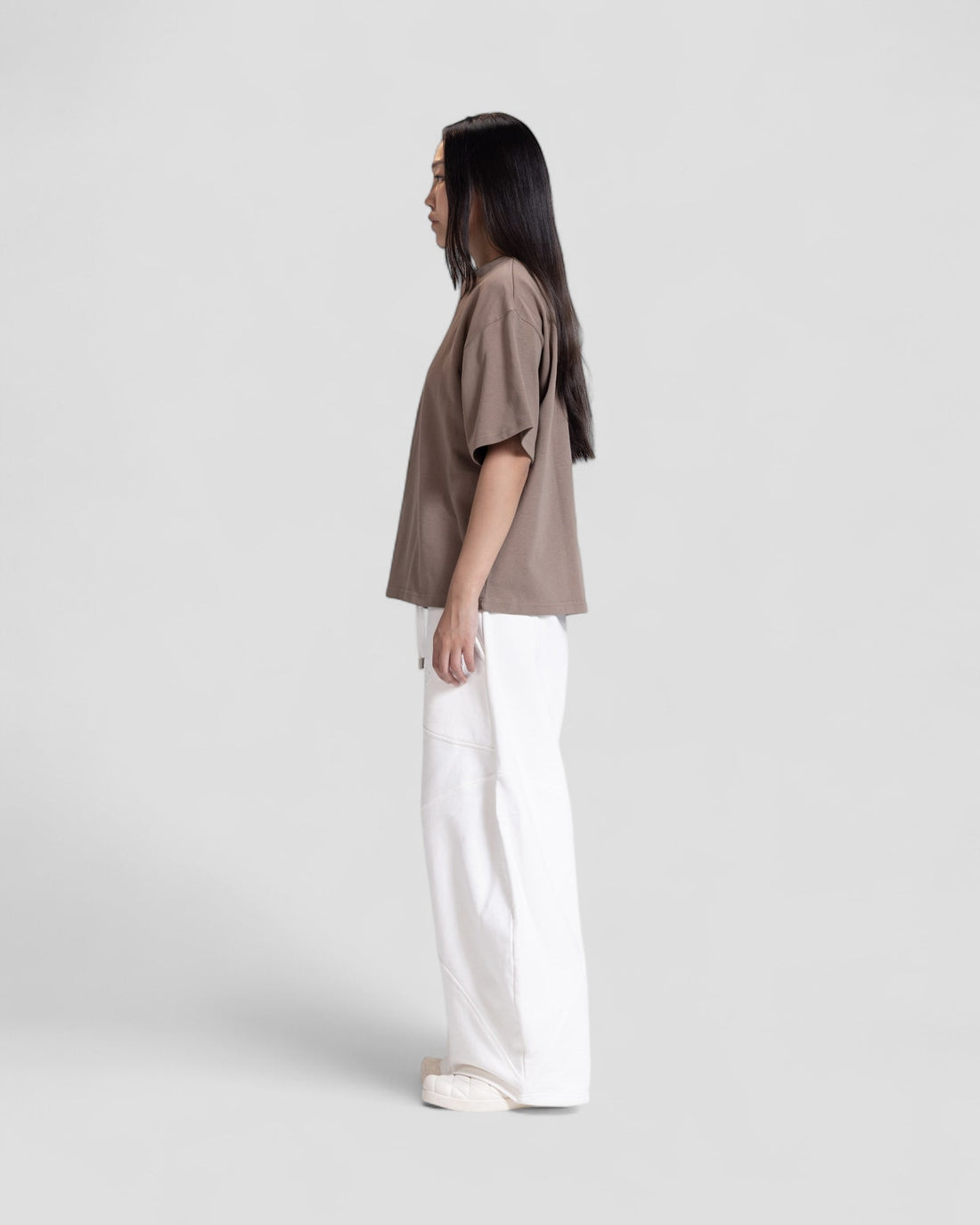 The Perfect Blank Brown Boxy Tshirt V1