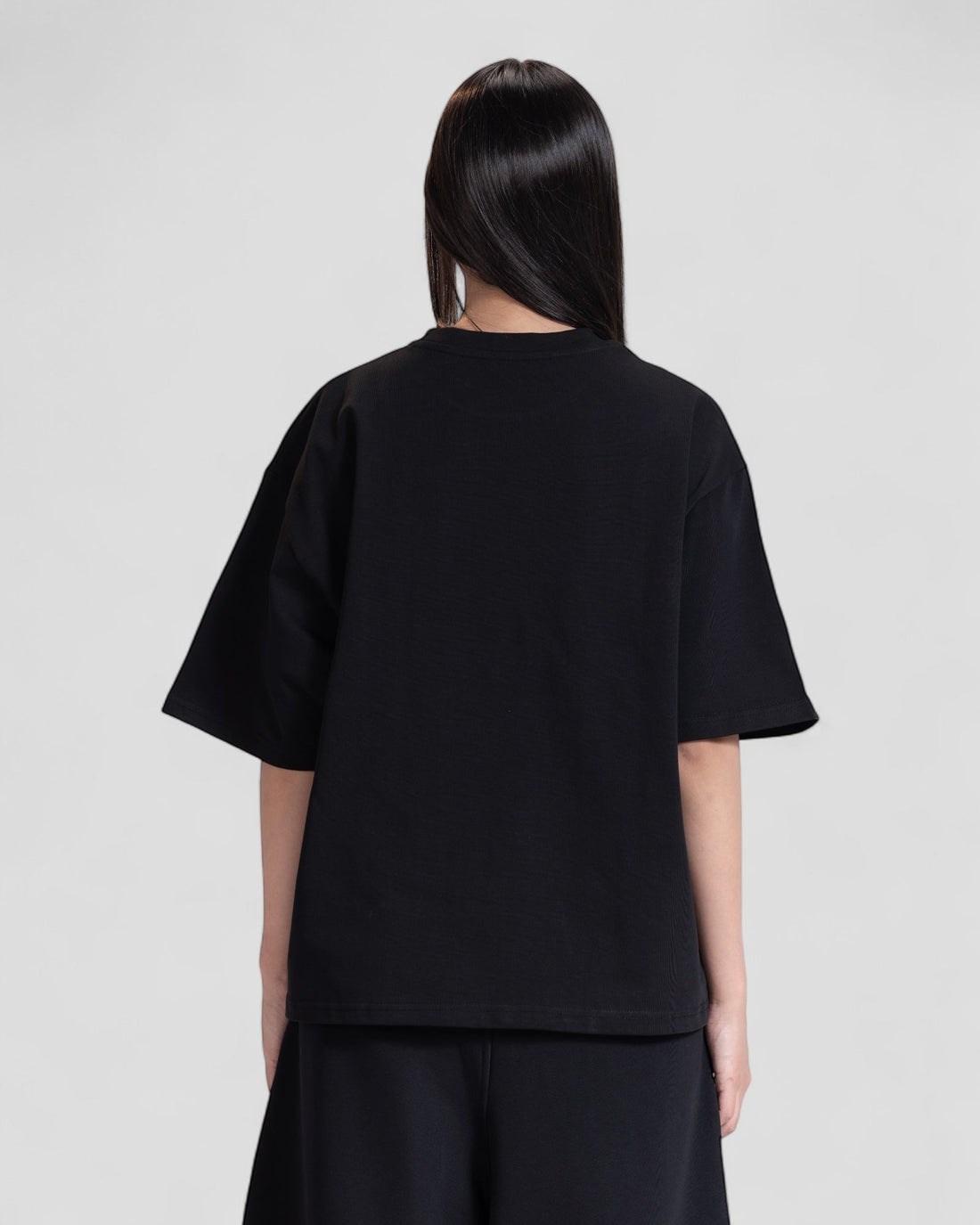 The Perfect Blank Black Boxy Tshirt V1