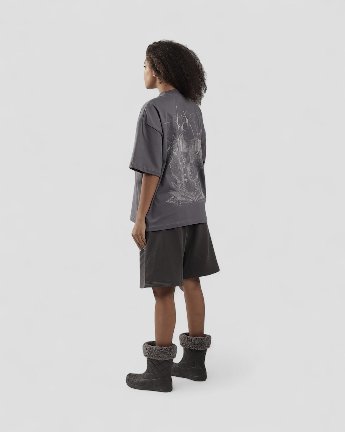 VISCERAL GREY BOXY TEE