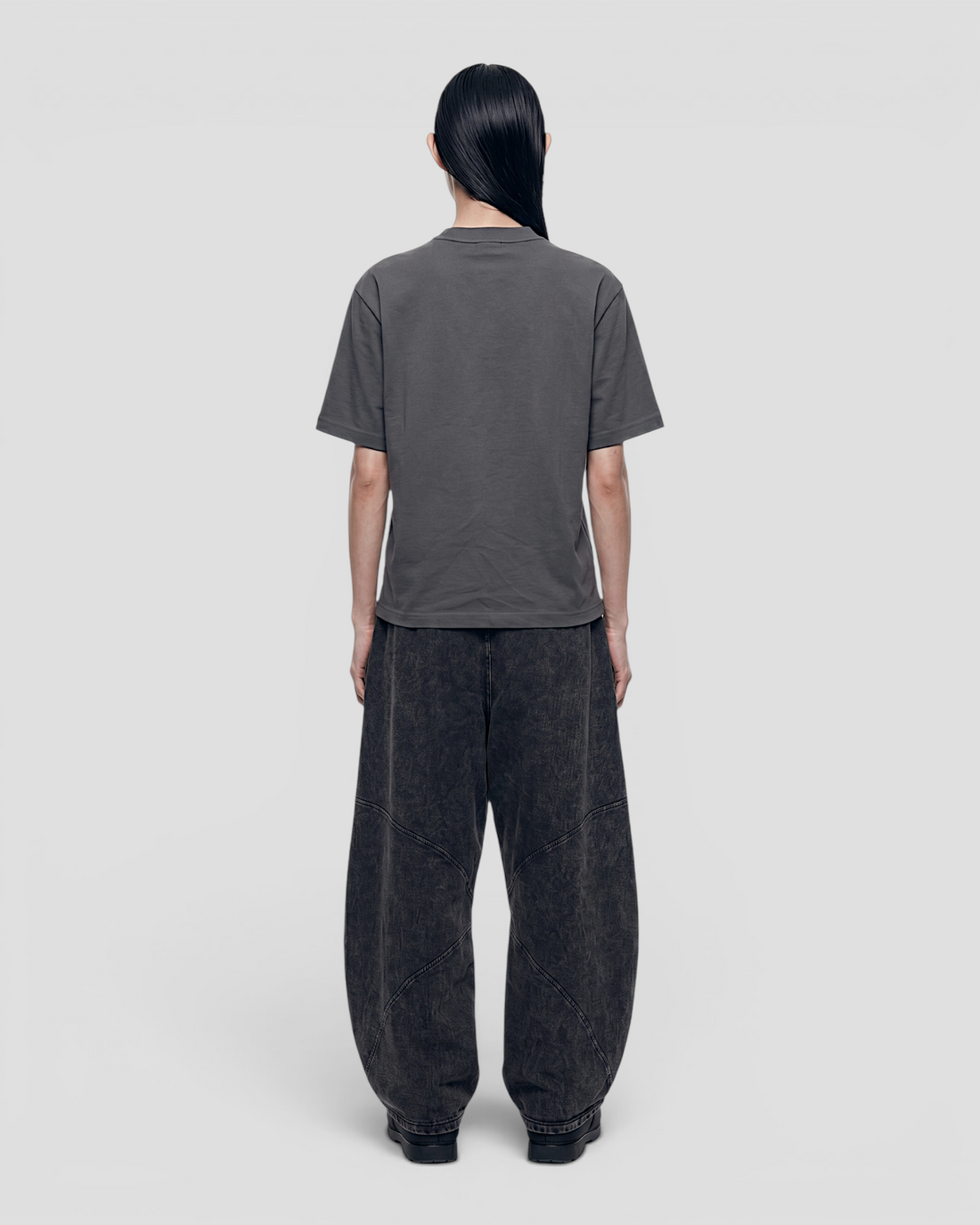 VISCOSO GREY OVERSIZED TEE