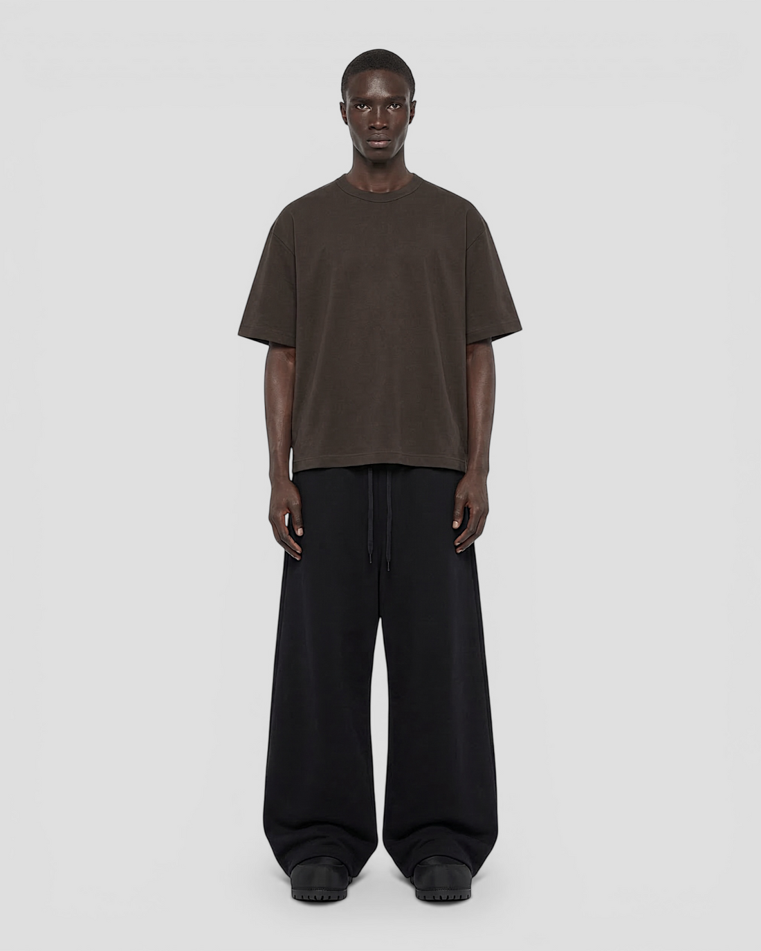 Norte Oversized Blank Dark Brown Tee V2