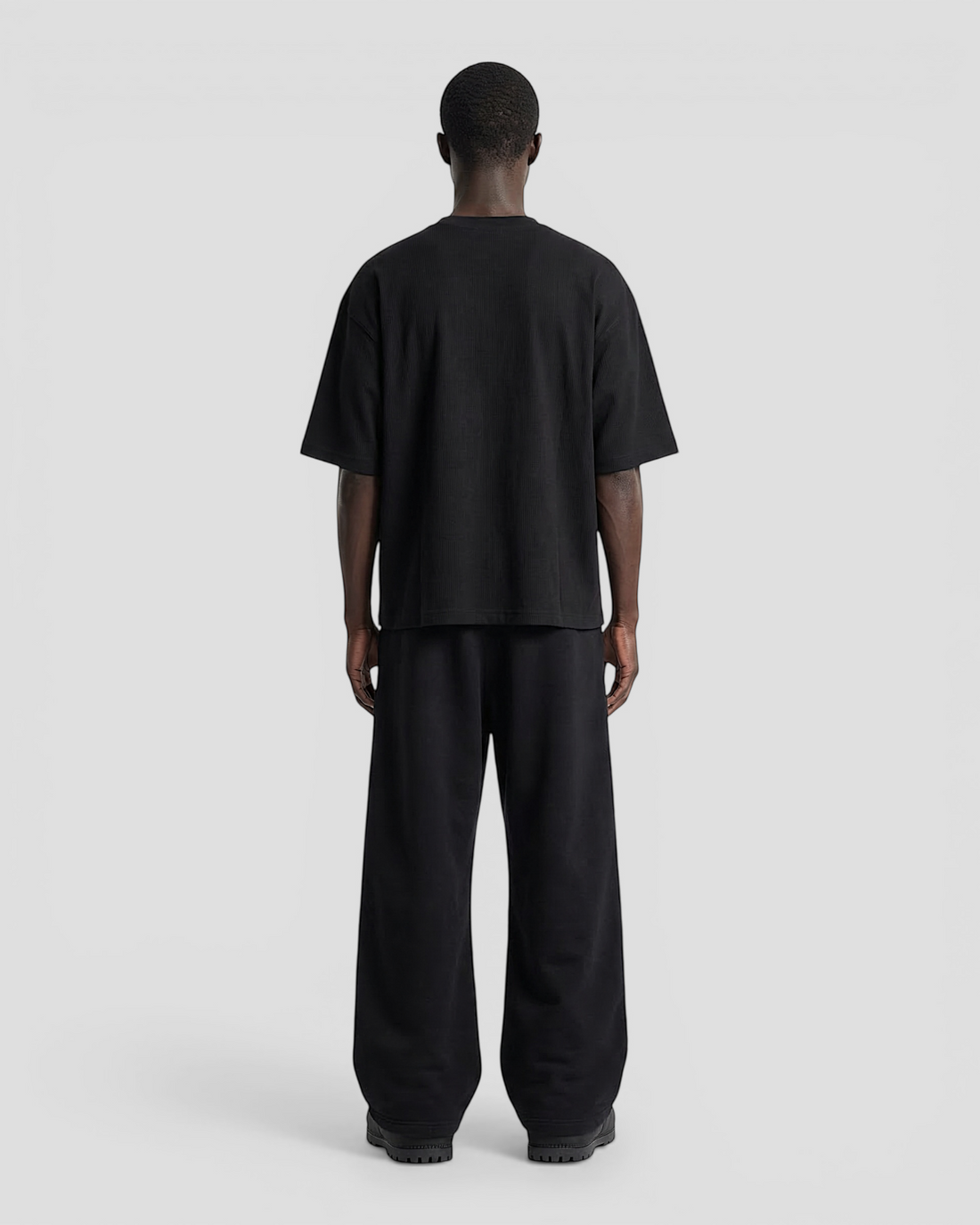 Norte Oversized Blank Black Tee V2
