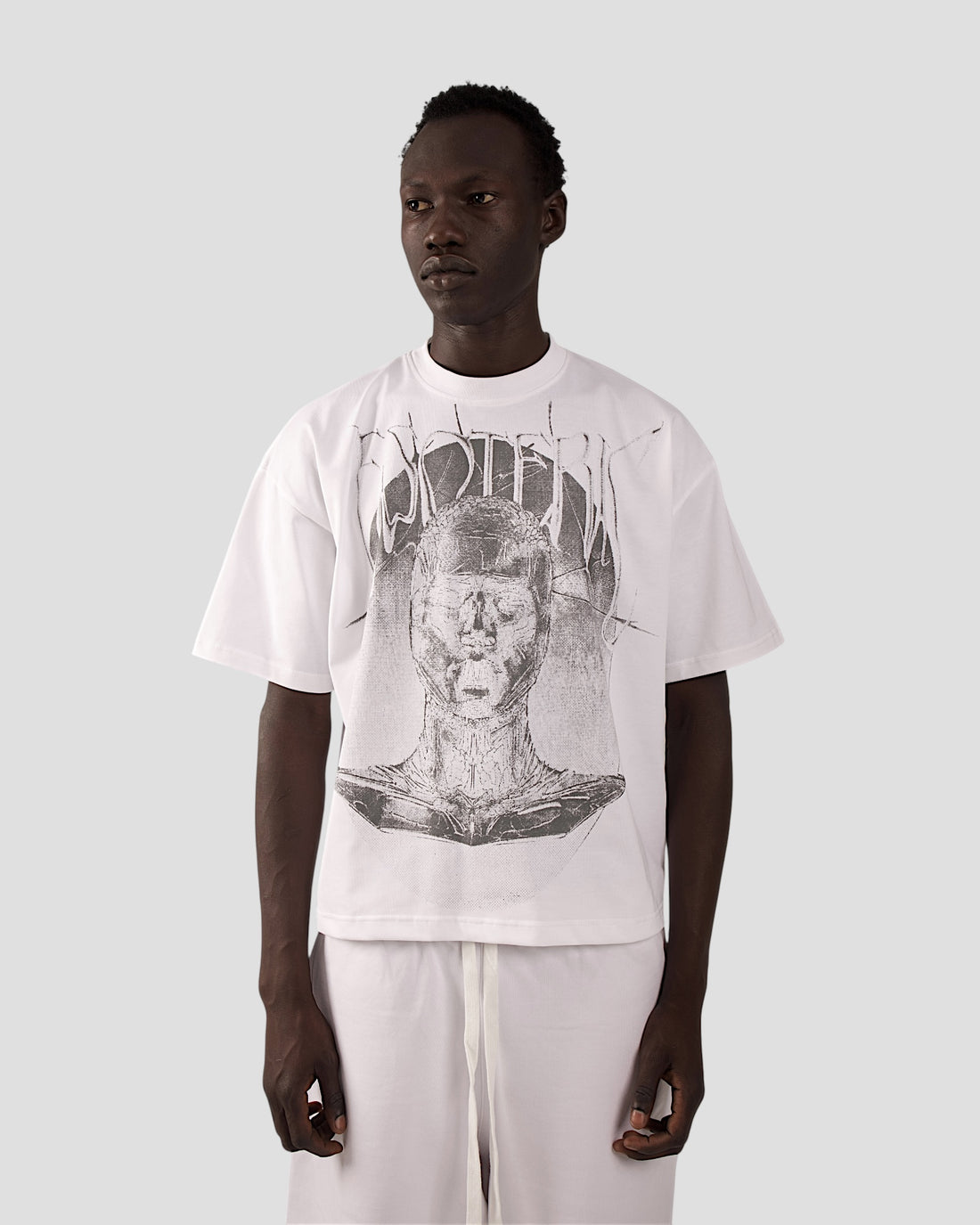 ESOTERIC WHITE BOXY TEE