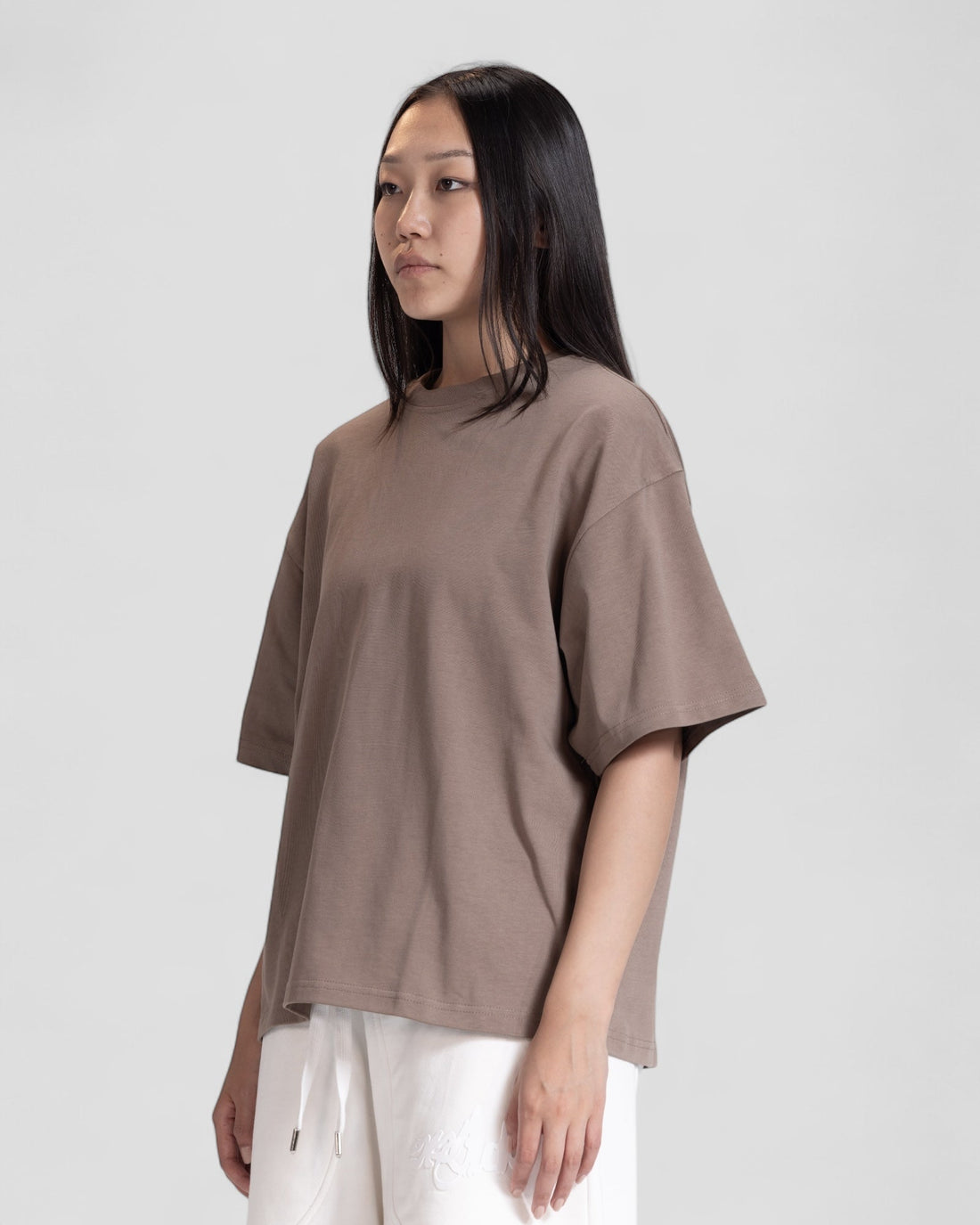 The Perfect Blank Brown Boxy Tshirt V1