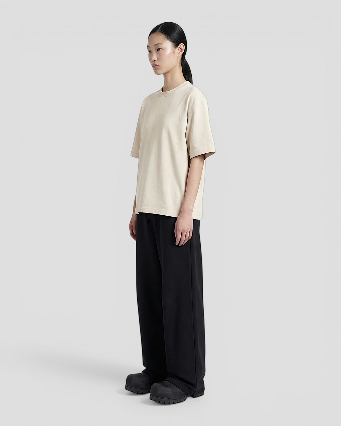 Norte Oversized Blank Beige Tee V2